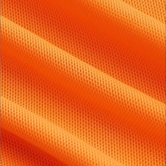 High Neck Neon Orange Mesh Crop Top - Picture 5 of 5